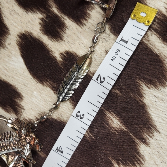 Silver and Bronze Eagle Ring Bracelet - Picture 8 of 9